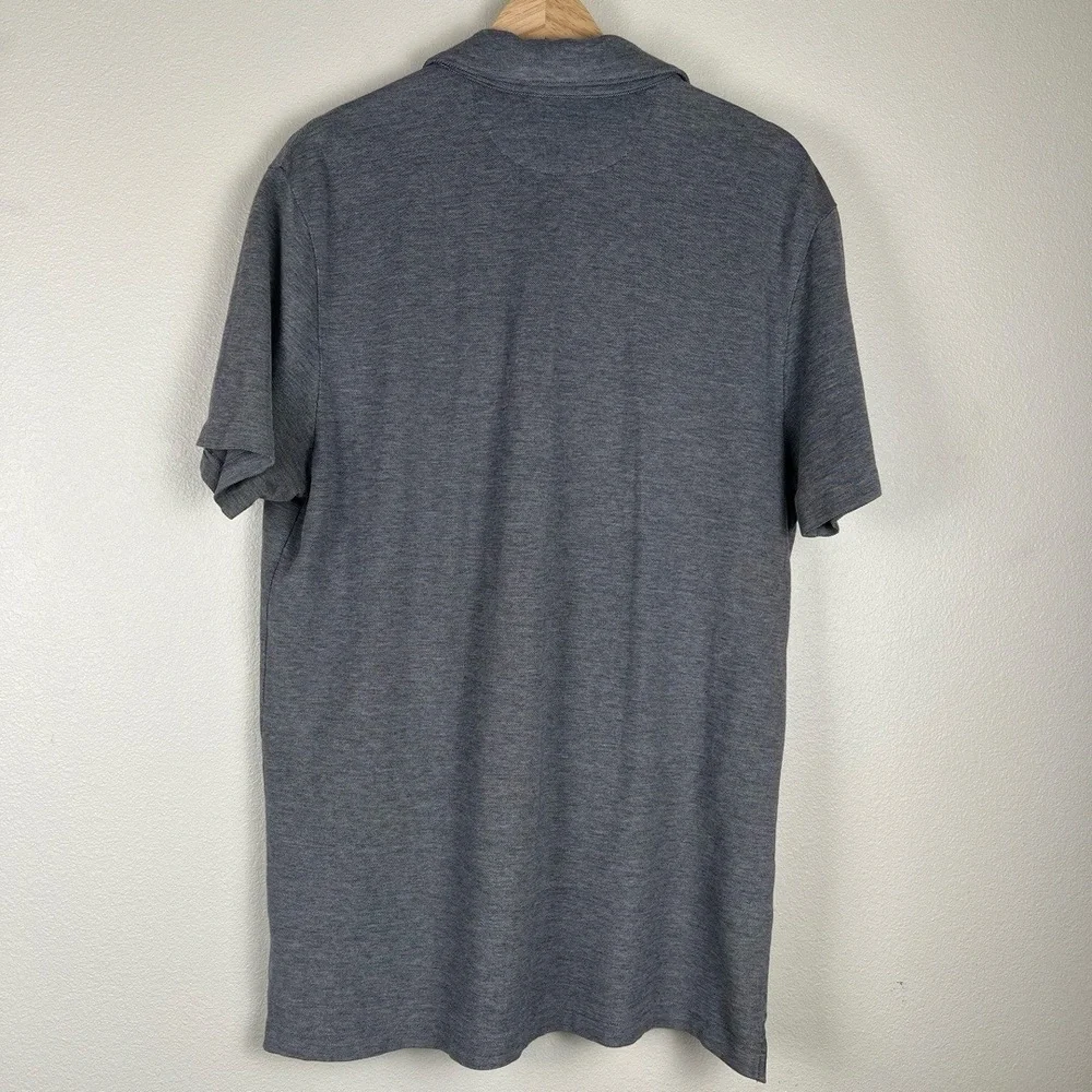 Banana Republic Mens Polo Large Grey Casual Front‎ Pocket Golf Outdoor Preppy